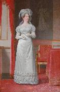 Christoffer Wilhelm Eckersberg Portrait of Marie Sophie of Hesse-Kassel Queen consort of Denmark Spain oil painting artist